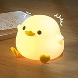 UNEEDE LED Nachtlicht Kinder,Nachtlicht süße Tiere, DoDo Duck Kawaii Silikon Stilllicht Kinder Nachtlicht Dimmbar Touch USB Lampe für Babyzimmer Stillen, Kindergeschenke (baby Benson)