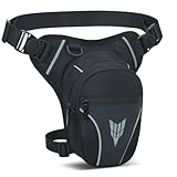 IHIGOGOFA Beintasche Motorrad Taktisch für Herren Damen Wasserdicht Multifunktionale Bauchtasche Gürteltasche für Laufen Radfahren Motorrad Sport Wandern Camping Klettern Reiten Tasche Hüfttasche