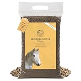 Annimally Senior Mineralfutter Pferde getreidefrei 6 kg - getreidefreies Ergänzungs Pferdefutter für Senior Pferde mit Vitaminen, Mineralstoffen und Spurenelementen, wie Zink, Selen, Omega 3 & Jod