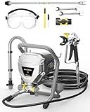 InoKraft MaXpray M1 Airless Farbspritzgerät, hocheffizient, verdünnungsfrei, minimaler Overspray, für DIY-Malprojekte im Außen- und Innenbereich von Häusern, mit Farbspritzzubehör