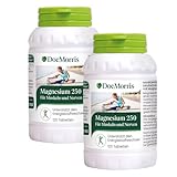 DocMorris Magnesium 250 Duo – 2 x 120 Tabletten – Hochdosiertes Magnesium – Für Muskeln, Nerven & Energiestoffwechsel - Nahrungsergänzungsmittel