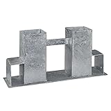 Estexo 2/4x Brennholzstapelhilfe Feuerverzinkt, Brennholz, Stapelhilfe, Regal, Kaminholz, Kaminholzablage, Holzstapelhalter (4)