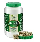 VITA IDEAL Vegan® Kalmus Wurzel 90 Kapseln - Acorus calamus - Tgesportion 800mg Kalmuswurzel Pulver natur, gemahlen. Pflanzlich, natürlich und ohne Zusatzstoffe.