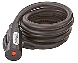 Prophete Panzerkabelschloss 100 cm, 18 mm Ø, inkl. 2 Schlüssel (1 LED-Schlüssel), Laser-Cut Wendeschlüssel, Schließautomatik & Staubschutzkappe – Hoher Diebstahlschutz für Fahrräder