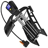 WOONEKY Mini-Fußpumpe tragbare luftpumpe aufblasen pumpe Mini air Pump Auto pumpe Motorradpumpe manuelle Luftpumpe Fahrrad Luftdruck Fußpumpe für Fahrrad Luftdruck der Pedale Black