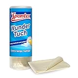 Spontex Wundertuch, hohe Wasser- und Schmutzaufnahme, ideal für Autolack, Glas und Kacheln, reinigt streifen- und fusselfrei, 1er Pack