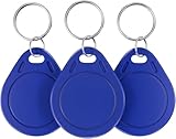 10 T5577 Fob-Tag RFID Schreibbare ID-Karten Kopieren Sie Schlüssel-Tags,Für Zugangskontrollsysteme und Sicherheitsschlösser(Blau)