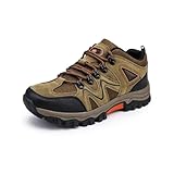 Gugifcto Leichte Herren Trekking Wanderschuhe Outdoor Sportschuhe für Hiking Trailrunning und Bergtouren im Sommer Brown 44 EU