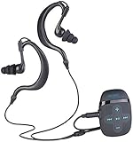 auvisio MP3player wasserfest: Wasserdichter Sport-MP3-Player DMP-450.x8 mit 8 GB Speicher, IPX8 (MP3 Player wasserdicht kabellos, MP3 Player Schwimmen, wasserdichte Kopfhörer)