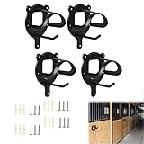 Rakiuty Metall Trensenhalter für Pferde,Haken Pferd Tack,Zaumzeughalter Metall,Trense Pferdehalfter Aufhänger,Trensenhalter Pferd,Gertenhalter Pferd mit Expansionsröhrchen und Schrauben