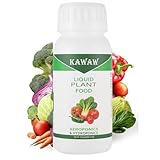 Gemüsedünger, hochwertiger Flüssigdünger Indoor & Outdoor, Dünger für Gemüse, Vitalstoffkomplex mit effektiven Mikroorganismen und organischer Pflanzenkohle, ökologisch wertvoll,300ML