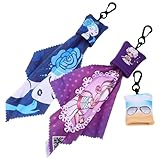 FRCOLOR Brillenputztücher Große Reinigungstücher mit Schlüsselanhänger Brillenreiniger für Brillen für Brillen Laptop Bildschirm