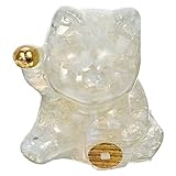 Levemolo Glückskatzen Ornament, Tischdekoration Aus Kunstharz, Miniatur Katzenfigur, Chinesische Katze, Chinesische Winkekatze, Miniatur Katzendekoration, Katzenstatue, Dekoration, Kleine