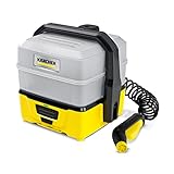 Kärcher Mobile Outdoor Cleaner OC 3 Plus (extra großes Wassertankvolumen: 7 l, Lithium-Ionen-Akku, Spiralschlauch, Gerätefilter, abnehmbarer Wassertank, schonender Niederdruck) Batteriebetrieben