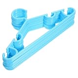 SAFIGLE 10 Stück Teiliges Babykleiderbügel Rutschfestem Kunststoff Vielseitig für Nass und Feuchtwäsche Farbenfrohe Kinderkleiderbügel für Jungen und Mädchen Robust und Platzsparend für