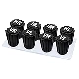 GODESON Ventilkappen Auto, Fahrrad, Radmerkerset, ABS Kunststoff-Reifen mit Dichtung Accessoires (8 Stück)