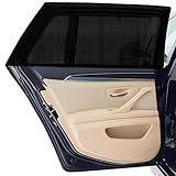 Sonnenschutz Auto Baby, 2 Stück Sonnenschutz Auto Kinder mit UV-Schutz, Universell Autosonnenschutz Elastizitä Netz, Fenster Verdunkelung für Kinder, Hitze & Blendschutz