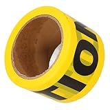 Zerodeko Warnband reflektierend selbst Warnung Gefahrenband fluoreszierend Halloween Vorsichtsband Halloween-Raumdekoration Absperrband Party Gefälligkeiten Sport Yellow