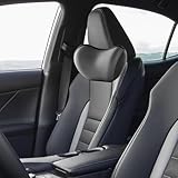 JGQFB Kopfstütze und Lendenkissen für Autositze für Hyundai Kona Hybrid/Electric/N SUV, Ergonomisch Design, Kann Rückenschmerzen lindern,C/Grey-Headrest