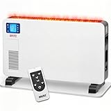 Hecht Elektroheizung (Brandneue Version) - Heizgerät für eine schnelle und wohlfühlende Wärme – Stromsparend - Mit 3 Leistungsstufen, Fernbedienung und Thermostat