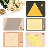 Puzzles Für Erwachsene,Dreieckiges Holz Denkspiel | Unregelmäßige Form Logisches Puzzle - Für Familie Erwachsene Büro Klassenzimmer Schule Schlafzimmer Wohnzimmer Spielzimmer Party