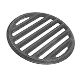 Abaodam Runder Grillrost Gusseisen Holzkohle Grillrost für Camping und Gartenpartys und Sicher für Familienfeiern und Outdoor Veranstaltungen