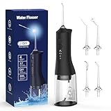Leistungsstarke Munddusche Elektrischer Zahnreiniger 4 Modi & 4 Düsen Kabellose Munddusche IPX7 Wasserdicht lvbiao1