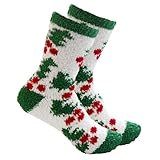 Generisch Wintersocken Damen 37-42 Warm Weihnachten Atmungsaktive Kuschelsocken Haussocken Thermo Socken Weihnachtssocken Gefüttert Gemütlich Hüttensocke
