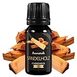 Aromaholik Sandelholzöl BIO 100% naturrein – Ätherische Öle für Diffuser & Aroma Diffuser – Zertifiziertes ätherisches Öl aus Indien – Sandalwood Essential Oils 10ml für Sauna & Massage