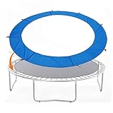 Wasserdichtes Trampolin-Sicherheitspolster, universelle Passform für 1,8 m, 2,4 m, 3,0 m, 3,6 m, 4,0 m, 4,3 m, 4,6 m, 4,9 m, Federschutz, keine Löcher, blau, 3,6 m