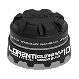 LORENTI TOKYO & SEOUL Color Hair Wax Schwarz No.10 150ml | Gel-Wax mit Wet-Effekt | Haarwachs mit Farbe und Glanz | Haargel Männer | hair gel wax | Color styling wax Black