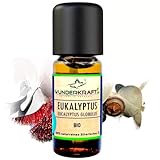 BIO Eukalyptusöl - 100% naturreines ätherisches bio Öl von WUNDERKRAFT.BIO, Aromatherapie & Diffuser geeignet, Aromaöl, Duftöl (10ml, Eukalyptus bio)