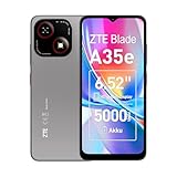 ZTE Blade A35e, Android-Handy，Smartphone ohne Vertrag: 2GB+64GB Speicher, Silvery Gray, 5000 mAh Batterie & 6.52' HD+Display