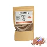 Odenwälder Lebensmittel - 300g premium Leinsamenmehl Made in Germany - fein gemahlene Leinsamen Vegan und teilentölt mit viel Protein