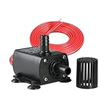 Milisten Miniaturwasserpumpe Dc Bürstenlose Tauchpumpe für Aquarien Springbrunnen und Wasserkühlung Leise und Effizient für Terrassen und
