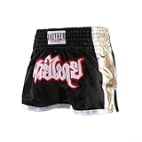 Yhenlovtt Boxshorts für MMA- und Muay-Thai-Training, Unisex, atmungsaktive Sporthose mit elastischem Bund, leichter Stoff für Kampfsport, Kickboxen und Fitness-Workouts (XL, Schwarz)