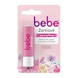bebe Zartrosé Lippenpflege Lippenpflegestift mit Mandelöl & Sheabutter für Schutz und Pflege bei trockenen Lippen