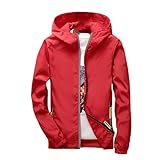 Bomberjacke Herren Sommer Dünn Freizeitjacke Stehkragen Langarm Sweatjacke Mode Sportlich Sportjacke mit Kapuze Einfarbig Regular Fit Fliegerjacke Outdoor Casual Baseball Jacken