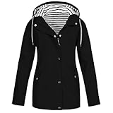 Damen Regenjacke Wasserdicht Mit Reißverschluss Große Waterproof Sommer Regenmantel Gefüttert Ärmeln Wandern Damska Dry Fashion Regenjacke Damen Sport Women Regenjacken XL
