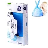 Baby Einweg Windelsäcke,Duftende Windelbeutel,Windelsäcke,Baby Windel Müllbeutel,Einweg-Windelbeutel mit Krawattengriff,Easy-To-Tie Tabs, Diaper Disposal or Pet Waste Bags 90pcs