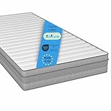 Bodyprotect Federkern Matratze Tape Edge 90 x 200 cm, Höhe 18 cm, Federkernmatratze, orthopädische 7-Zonen Taschenfederkernmatratze 90x200 cm, Härtegrad H3 bis 100kg, Öko-Tex, Made in EU