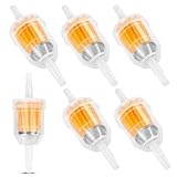 6 Stück Kraftstofffilter 6mm / 8mm, Benzinfilter Universal GasöL, Sprit Filter, GasöL FlüSsigkeitsfilter Benzinfilter Moped, Kraftstofffilter Diesel Für RasenmäHer Auto Motorrad Diesel Moped