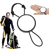 Höhlentauchspiegel – Sicherheitsausrüstung, tragbarer Reflektor | Verstellbares rundes Visualisierungsgerät, transparentes Unterwasser-Bildwerkzeug zum Driften und Tauchen mit Schnorchel