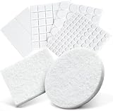 XEEINC Filzgleiter Selbstklebend 225 Stück | Filzgleiter für Stühle Mit Idealer Klebkraft | Stuhl Filzgleiter 3mm Dicke | mit 8 Größen | Möbelgleiter Filz Selbstklebend für Stuhl Möbel - Weiß