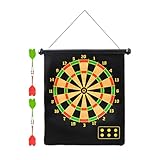 Pruojhw Magnet-Dartboard, magnetische Dartkarte, für Spaß im Freien, drinnen – Dartspiel, doppelseitig, für Erwachsene