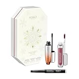 KIKO Milano Snow-Kissed Holiday Glam-Faves Make Up Gift Set, Make-Up-Geschenkset: Volumen-Mascara, Matt Zu Schimmernder Lippenstift Und Lidschatten-Stick