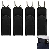 Generisch 4 Pack Unsichtbarer Elastischer Gürtel Mit Metallhaken, Verstellbarer Gürtel Ohne Schnalle Mit Metallhaken Und Klettverschluss, Unisex Dehnbarer Gürtels Ohne Schnalle Für Damen Herren