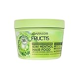 Garnier Fructis Erfrischendes Kiwi Menthol Hair Food, Multi-Use Haarmaske mit Kiwi-Wasser und Menthol für Feuchtigkeit und Frische, 400 ml