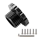 Yuanpgky Lenkradadapter, kompatibel mit Thrustmaster T500 und T300 Rennrädern mit Aluminiumlegierung und 73 mm PCD-Montagemuster (schwarz)