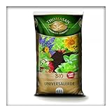 Bio Universal-Erde für Zimmerpflanzen, Blumen- und Gemüsebeete, für Obst und als Kräutererde, Torffrei, Kultursubstrat, 40 Liter